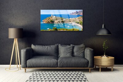 Glazen schilderij Top bay beach landschap