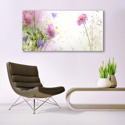 Glazen schilderij Bloemen plant nature