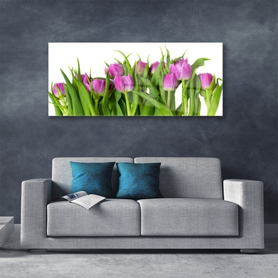 Glazen schilderij Tulpen bloemen plant