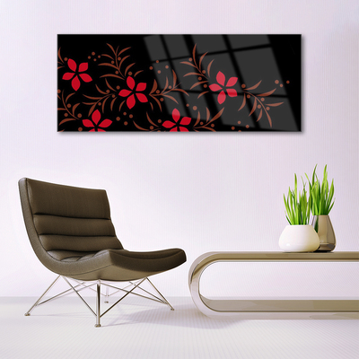 Glazen schilderij Bloemen plant nature art