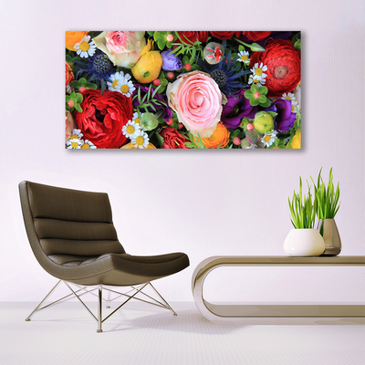 Glazen schilderij Bloemen plant nature