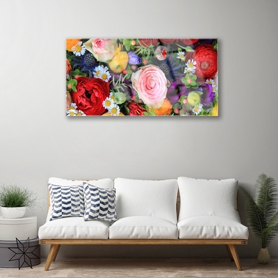 Glazen schilderij Bloemen plant nature