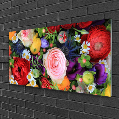 Glazen schilderij Bloemen plant nature