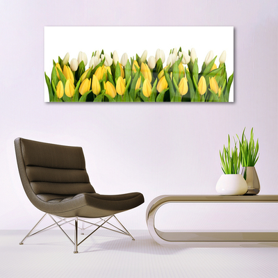 Glazen schilderij Tulpen bloemen plant