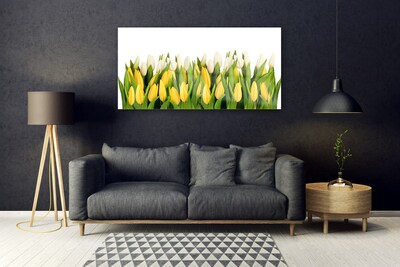 Glazen schilderij Tulpen bloemen plant