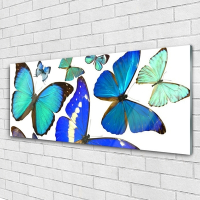 Glazen schilderij Vlinders natuur