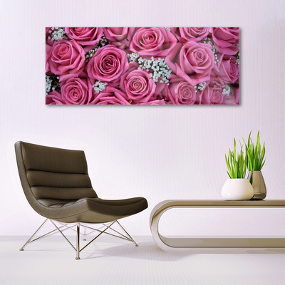 Glazen schilderij Rozen bloemen plant