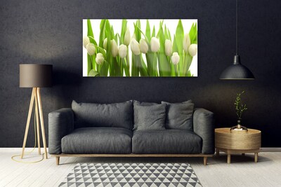 Glazen schilderij Tulpen bloemen plant