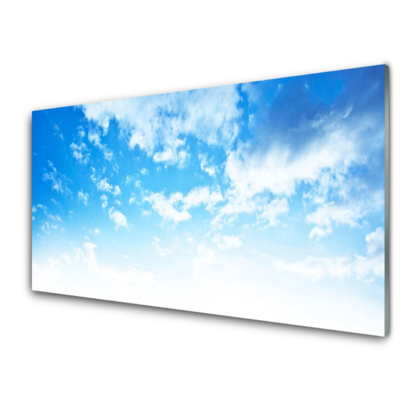 Glazen schilderij Sky wolken landschap