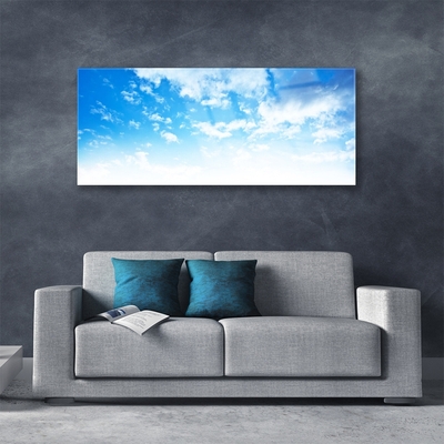 Glazen schilderij Sky wolken landschap