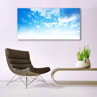 Glazen schilderij Sky wolken landschap