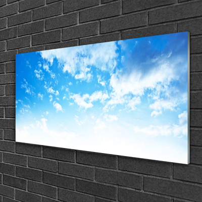 Glazen schilderij Sky wolken landschap