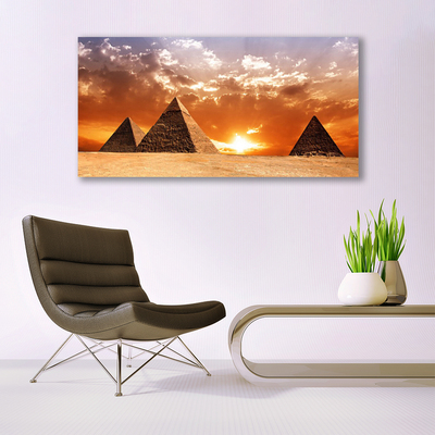 Foto in glas Piramides architectuur