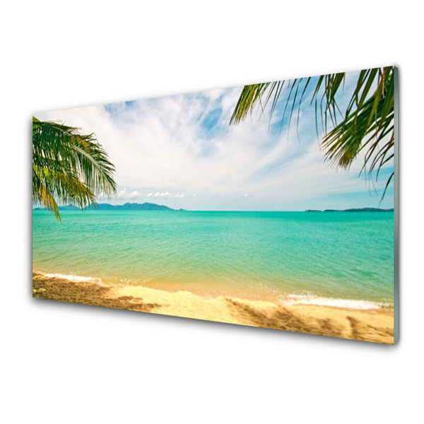 Foto in glas Sea beach landscape