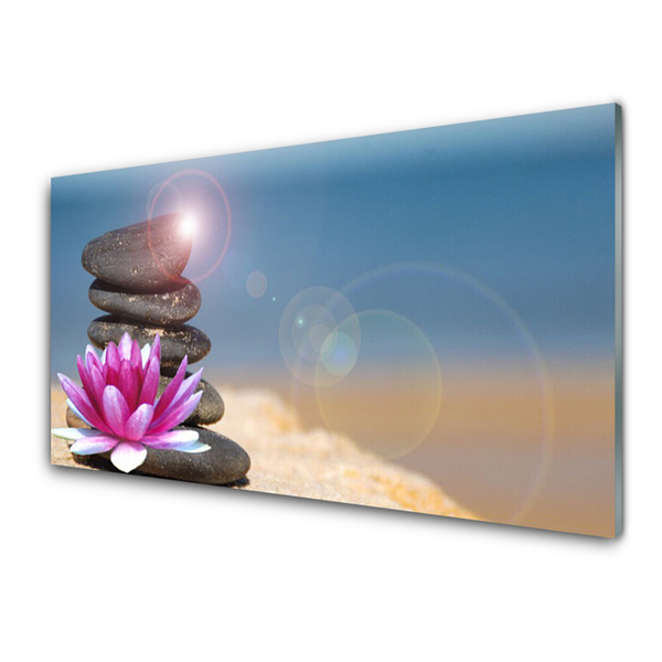 Foto in glas Lotus flower waterlelie