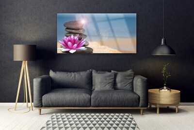 Foto in glas Lotus flower waterlelie