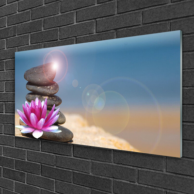 Foto in glas Lotus flower waterlelie