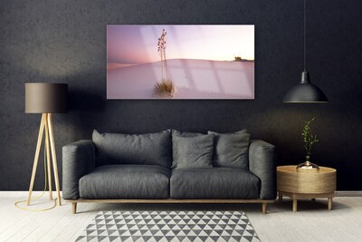 Foto in glas Zand landschap van de woestijn