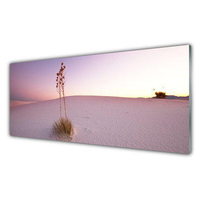 Foto in glas Zand landschap van de woestijn