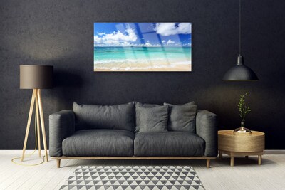 Foto in glas Sea beach landscape