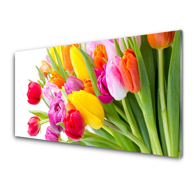 Glas foto Tulpen bloemen plant