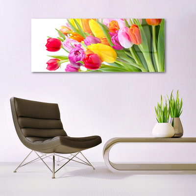 Glas foto Tulpen bloemen plant