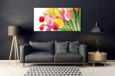 Glas foto Tulpen bloemen plant