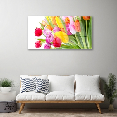 Glas foto Tulpen bloemen plant