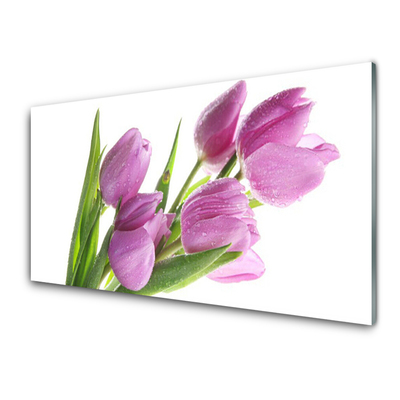 Glas foto Tulpen bloemen plant