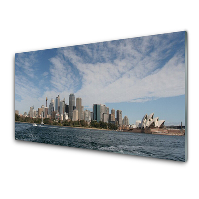 Glas foto Sea stad herbergt sydney