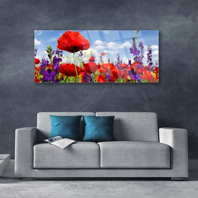 Glas foto Bloemen plant nature