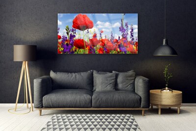 Glas foto Bloemen plant nature