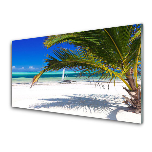 Glas foto Palm beach landscape