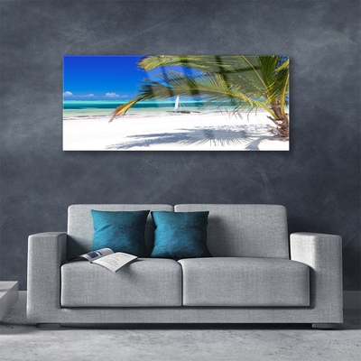 Glas foto Palm beach landscape