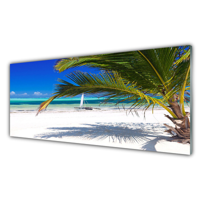 Glas foto Palm beach landscape