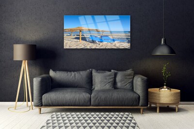 Glas foto Strand zee landschap