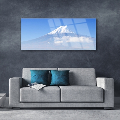 Glas foto Sky cloud mountain landscape