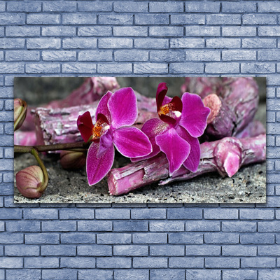 Glas foto Wood natuur plant bloemen