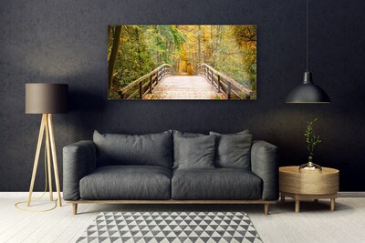 Glas foto Forest bridge architectuur