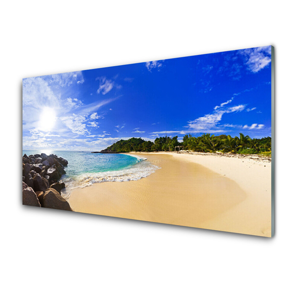 Glas foto Sun sea beach landschap