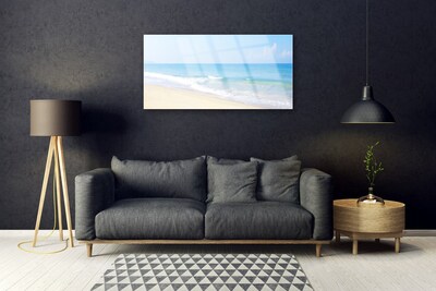 Glas foto Strand zee landschap