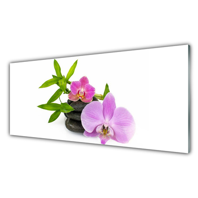 Glas foto Flower orchideeinstallatie