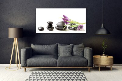 Glas foto Crocus flower art