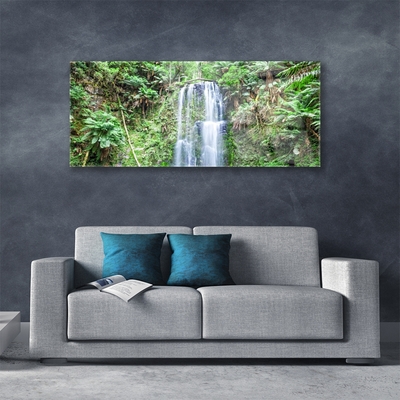 Glas foto Waterval trees nature