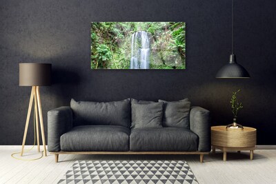 Glas foto Waterval trees nature