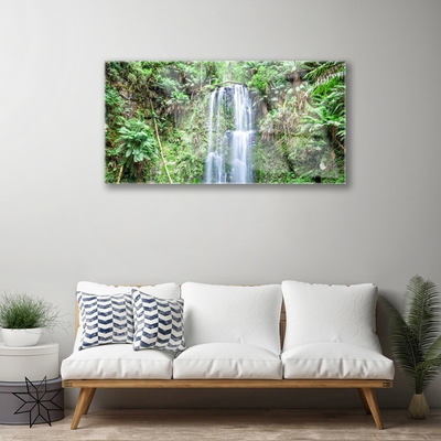 Glas foto Waterval trees nature