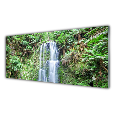 Glas foto Waterval trees nature