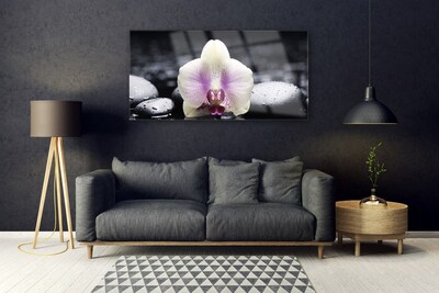 Glas foto Flower orchideeinstallatie