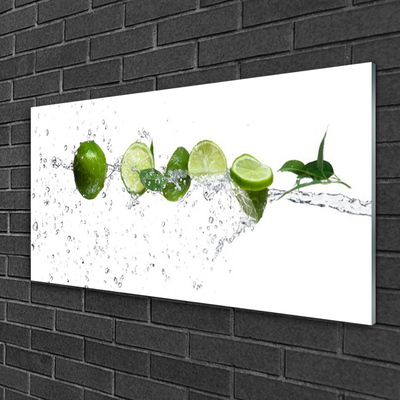 Glas foto Lime water kitchen