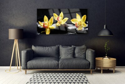 Glas foto Flower orchideeinstallatie